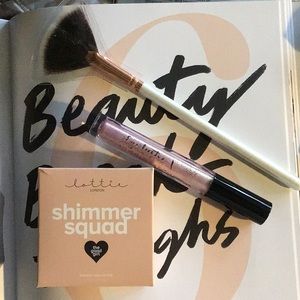 Eye and Cheek Shimmer Set with Fan Brush